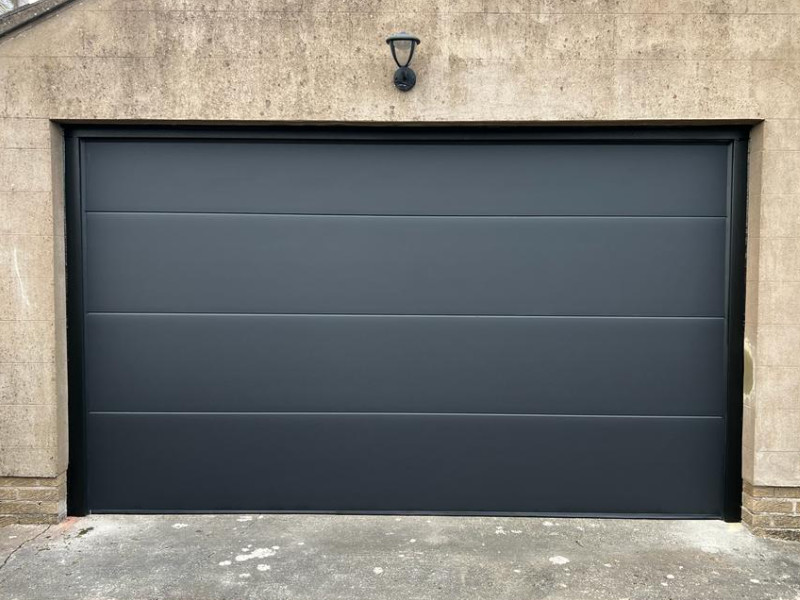 Automatic Grey Sectional Garage Door
