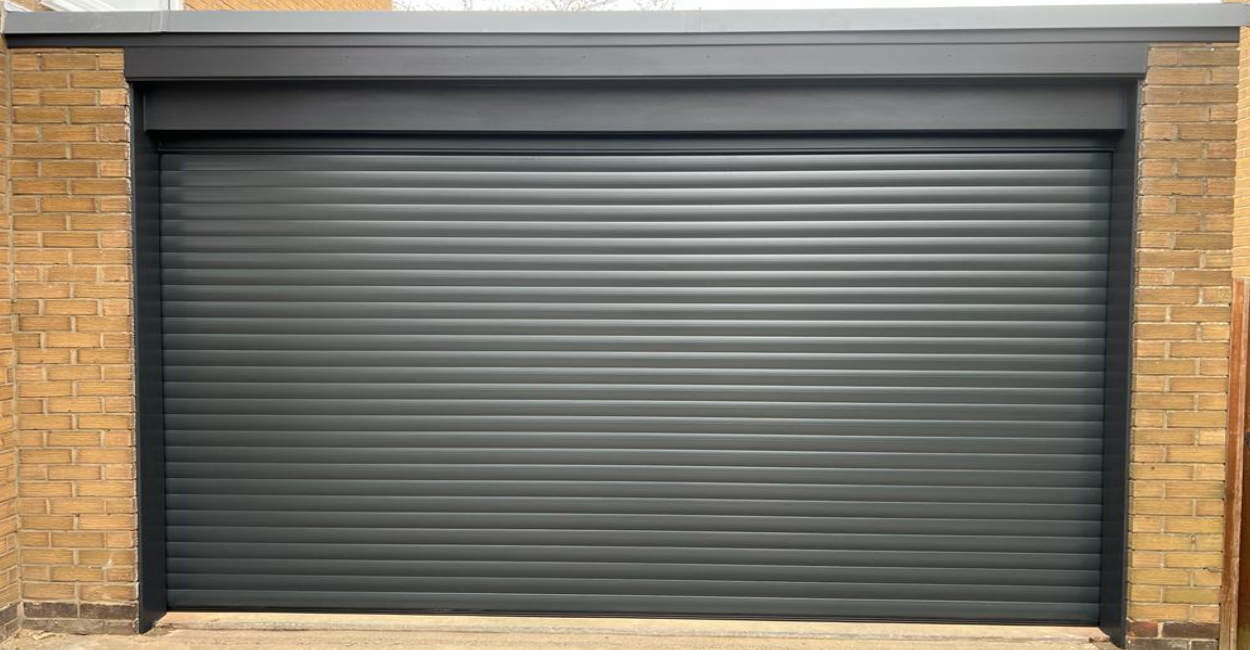 Large Grey Roller Garage Door